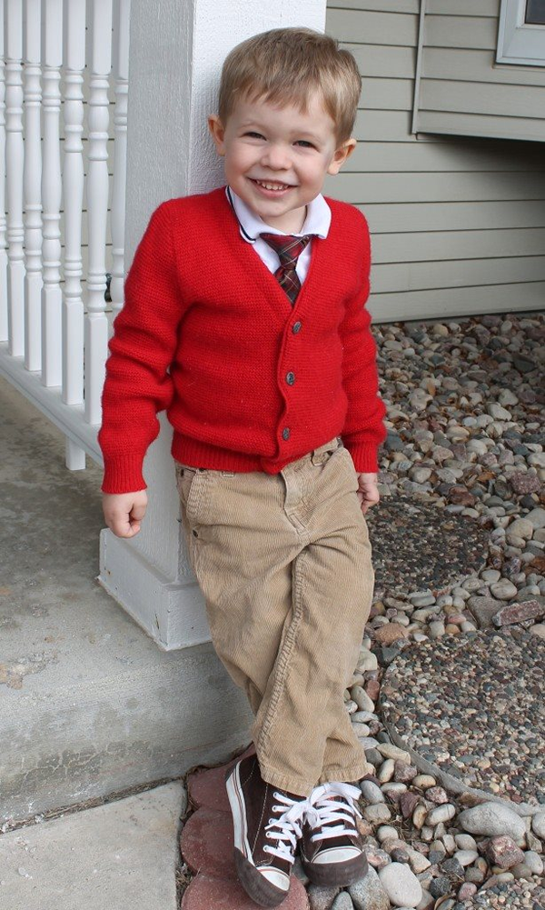 Wisconsin mom, Kristin, submitted this adorable picture of her son dressed like Mister Rogers.