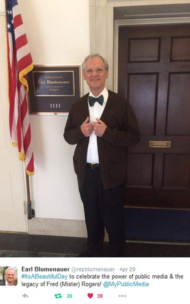 Earl_Blumenauer #ItsABeautifulDay